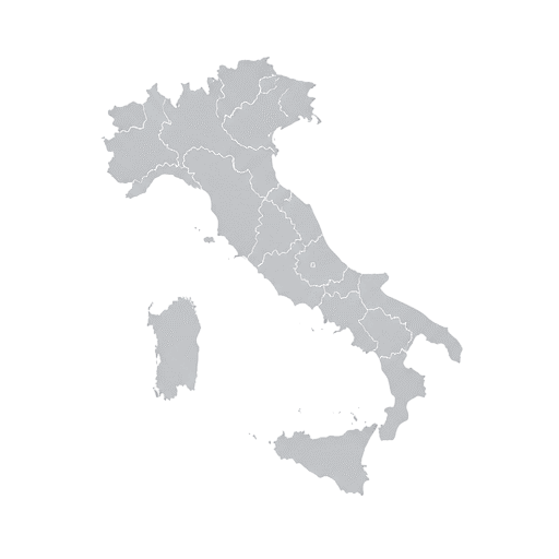 Mappa delle regioni in cui operiamo